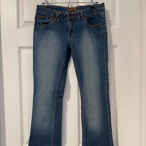 LUXIRIE Grass Roots Low Rise Bootcut Jeans Size 28 (29x32) MADE IN USA EUC
